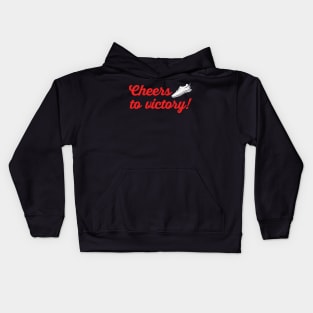 Cheers to Victory Marathon Runner Gift Kids Hoodie